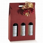 BOTTLE BOX 2 BOTTLES color burgundy